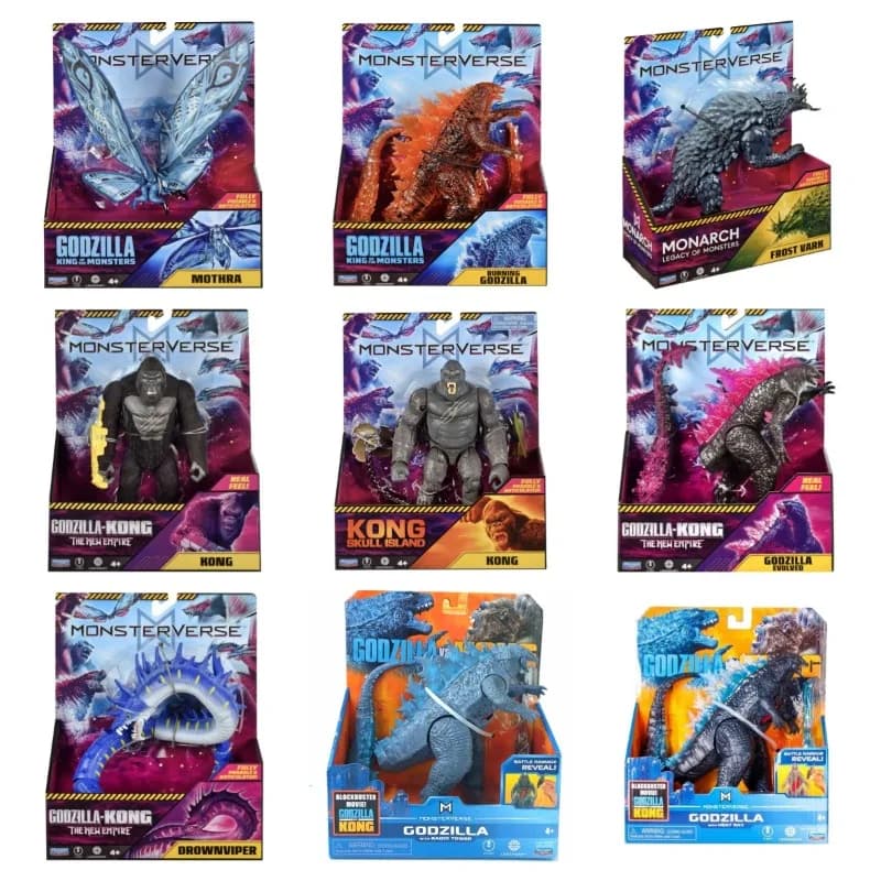 2025 Nuovi compagni di gioco Empire Godzilla Vs Kong Action Figure MOTHRA FROST VARK Skar King Shimo Giocattoli di modello Raccogliere ornamenti