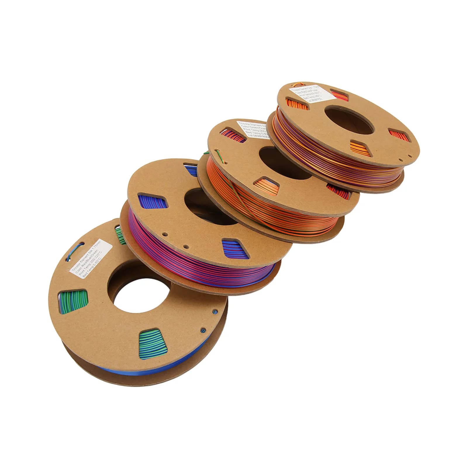 3D Printer Filament 4 Pieces PLA Filament for 3D Printer from 200 to 220 degrees Celsius Triple high-precision colors for artistic projects