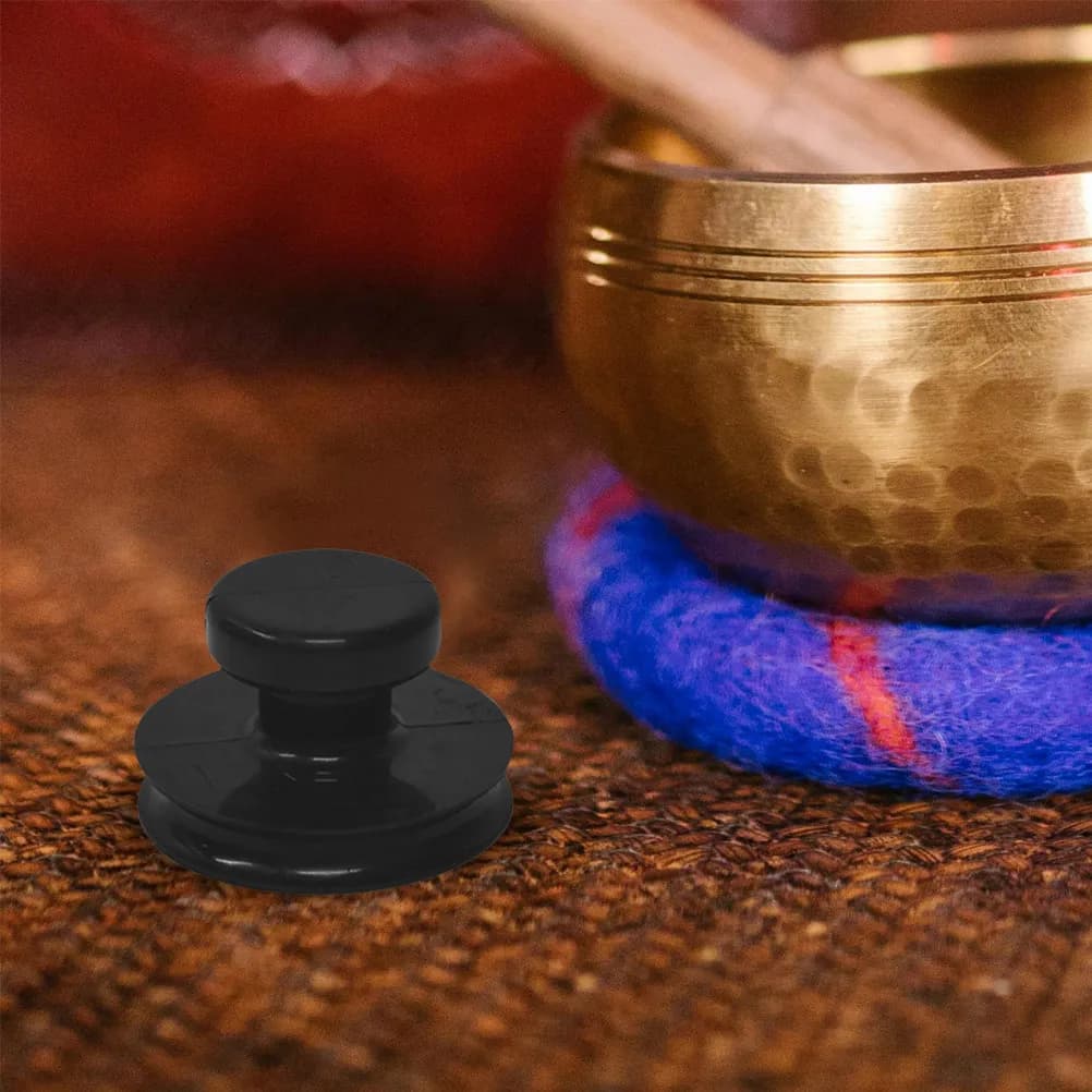 Singing Bowl Rubber Handle Small Lightweight Lifter Sound Bowl Suction Tool for Buddha Meditation Bowls Suction Tool