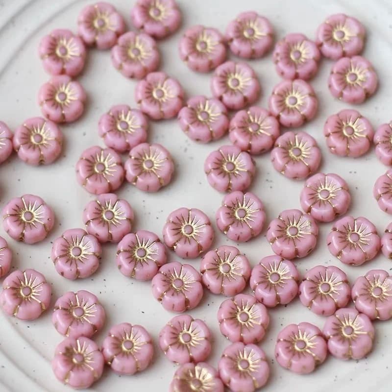 15 pezzi 8 mm perline di vetro fatte a mano braccialetto collana orecchino pezzi di dispersione produzione semilavorata fai da te
