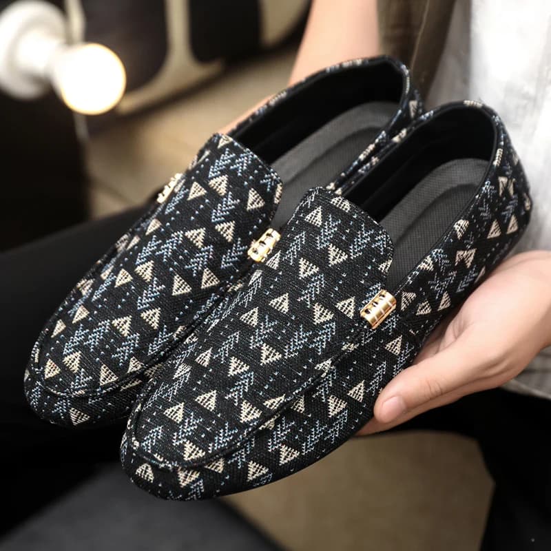 ELUVA Mocassini da uomo Slip on Scarpe antiscivolo da uomo di grandi dimensioni 46 Scarpe da guida comode Calzature casual con suola morbida e traspirante