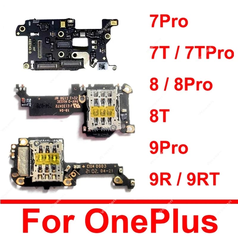 Sim Card Reader Slot Socket Connector Board For Oneplus 1+ 7 7T 8 8T 9 Pro 9 9R 9RT 10 Pro Nord 5G Parts