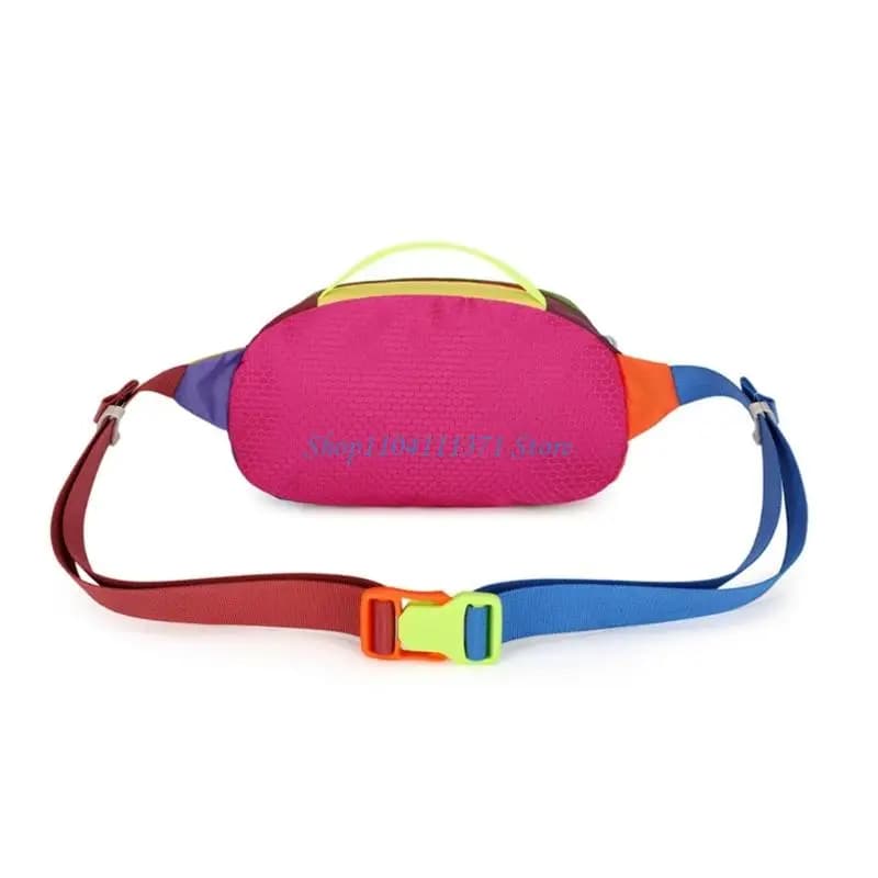 P9FC backpack with color block design suitable for travel use, hiking