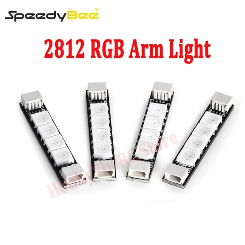 RGB Light Set SpeedyBee 2812 4pz - Programmable LED Card 5V for Update Frame Drone RC FPV Whoop Quadricottero Freestyle