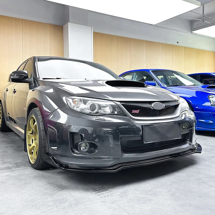 Auto bumper Front Spoiler Lip Diffuser Splitter Bumpers ABS Gloss Black 3 Pz Body Kit For Subaru Impreza WRX STI 2011-2014 Tuning