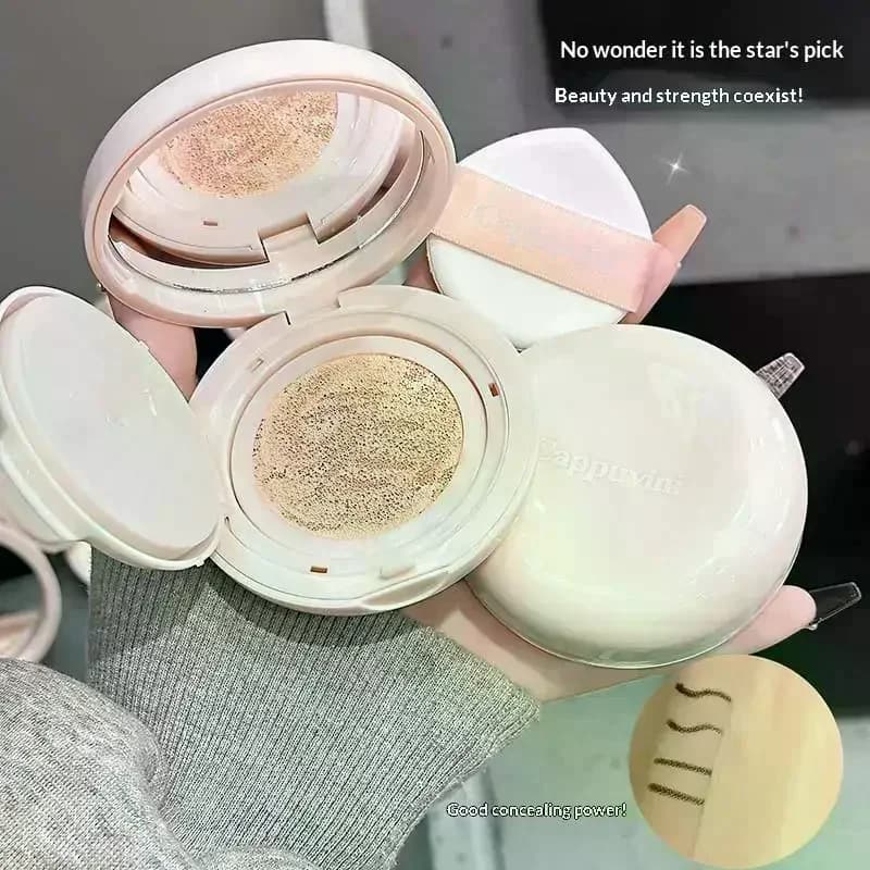 Cappuvini Air Cushion BB Cream Moisturizing Foundation Concealer Oil-control Waterproof Full Coverage Waterproof Face Cosmetics