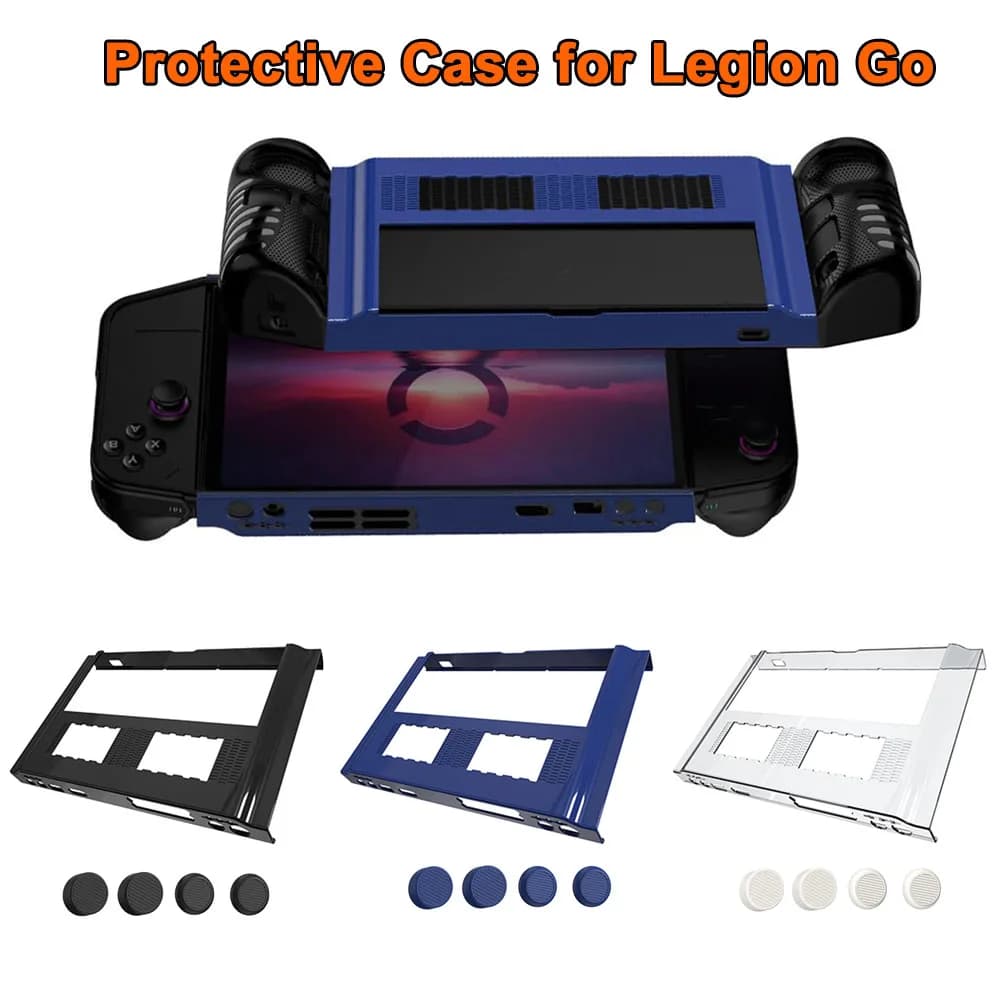 Custodia protettiva per console di gioco Lenovo Legion Go Monitor Cover rigida per PC con joystick Cappucci per impugnatura per pollice Accessori da gioco