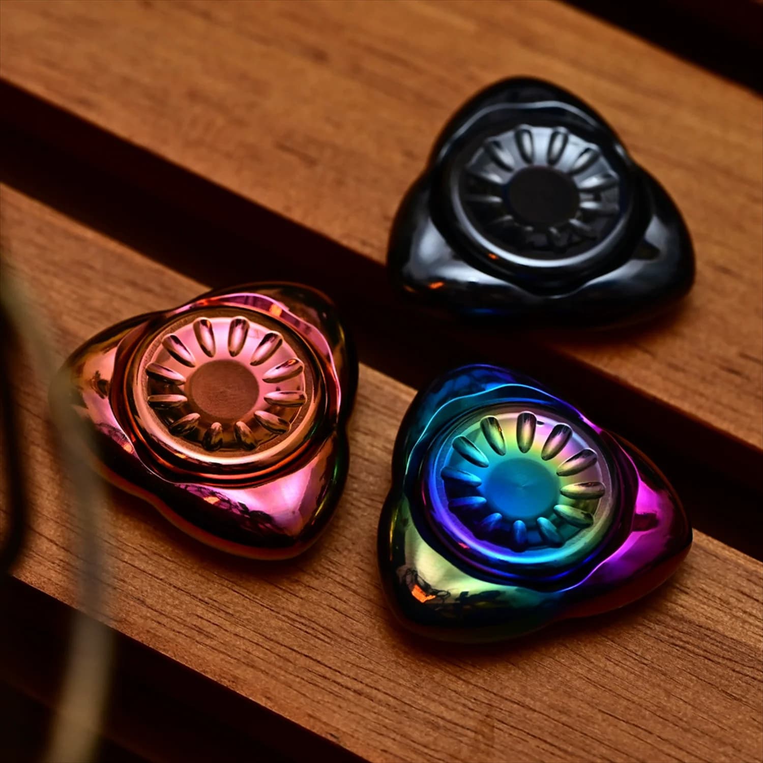 MCZHI produzione in acciaio inox punta delle dita giroscopio EDC metallo decompressione giocattolo Fidget Spinner meccanico nero tecnologia regalo