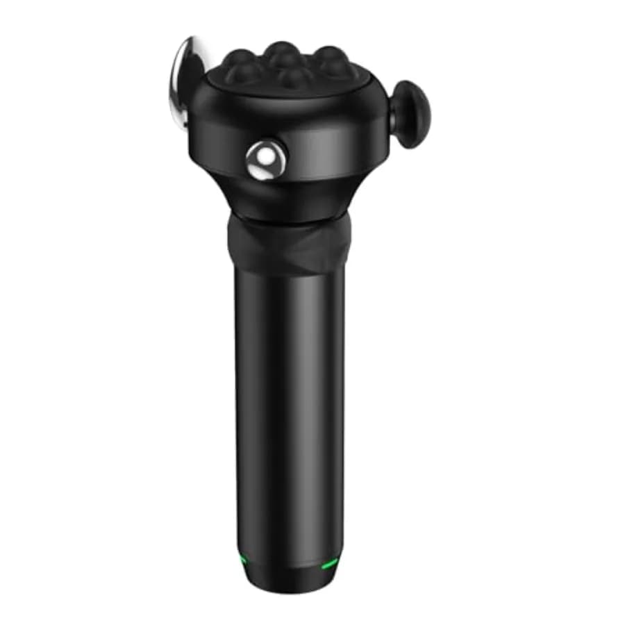 Pro Max Vibration Massage Gun for Domestic Use and Gym, Aluminum Alloy Body, Opaca Black Finish, 6500 RPM, Deep Weaving