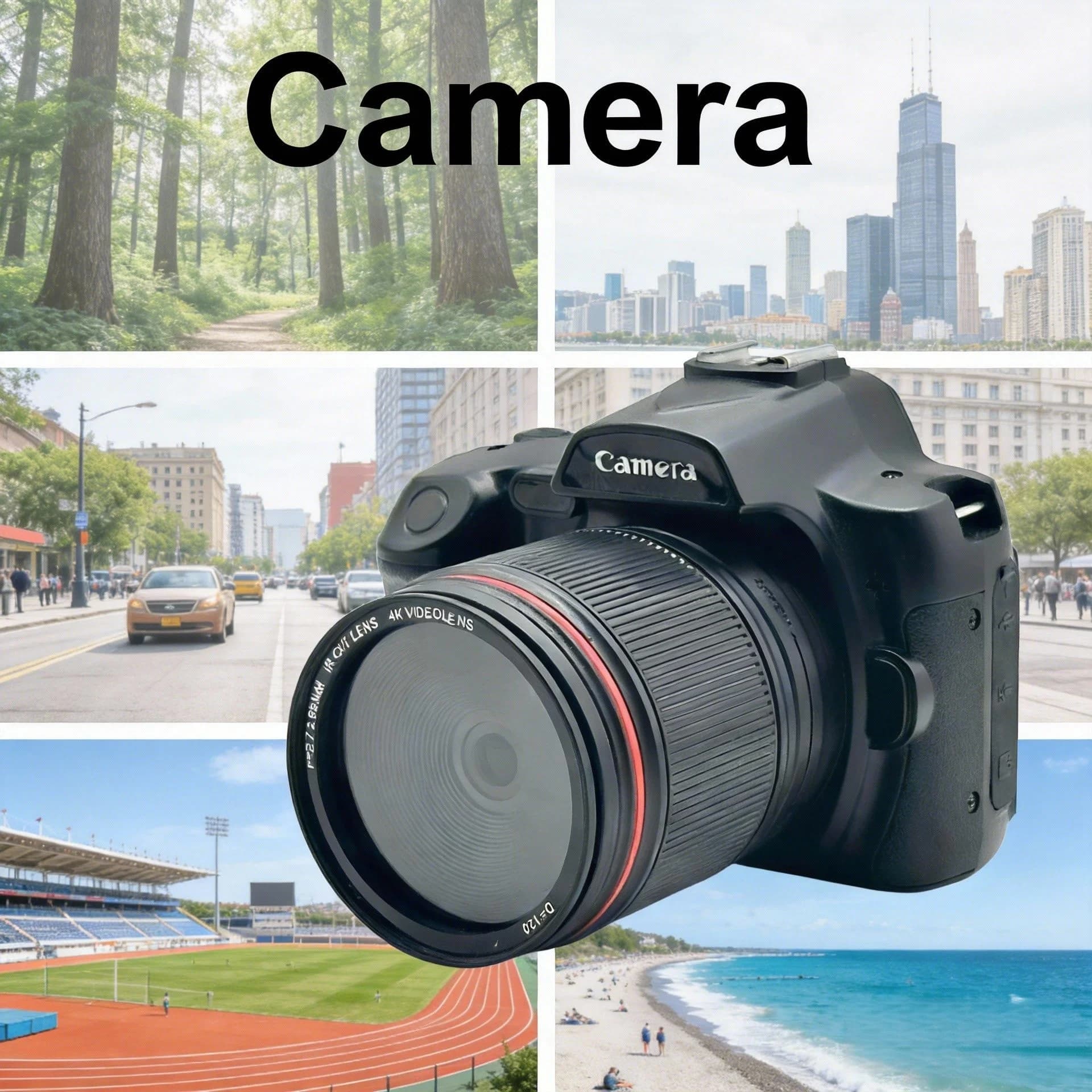 Fotocamera digitale per principianti: Risoluzione 48MP, Video 2160P, Zoom 16x, Facile utilizzo, Autofocus, Anti-Shake