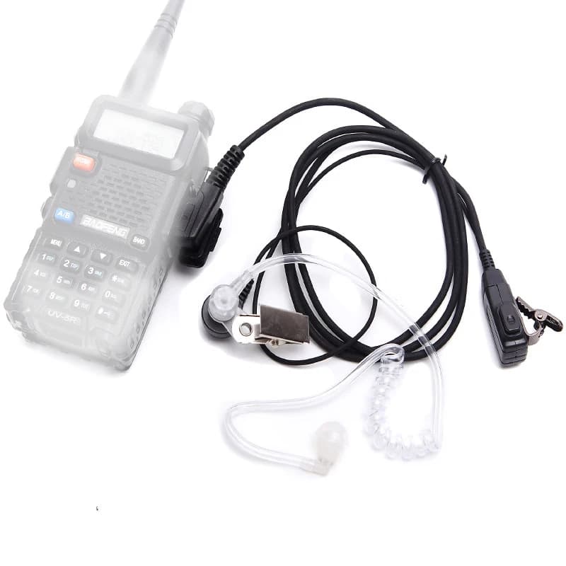 Cuffia acustica per Baofeng Walkie Talkie UV-5R UV-82 UV-S9 Plus RT22 BF-888S Tubo dell'aria Auricolare di UV-16 Max UV-13Pro Ham Radio