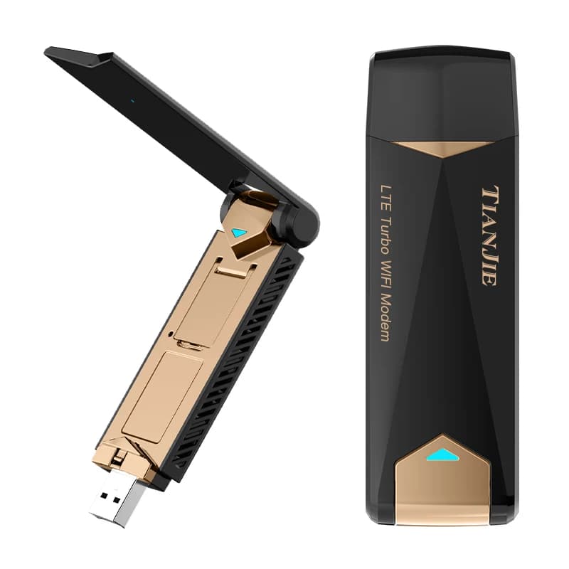 Modem USB 4G TIANJIE UF909 con hotspot Wi-Fi, slot per scheda SIM Router 270 ° Antenna piegata, dongle Ufi Internet ad alta velocità da 150 Mbps