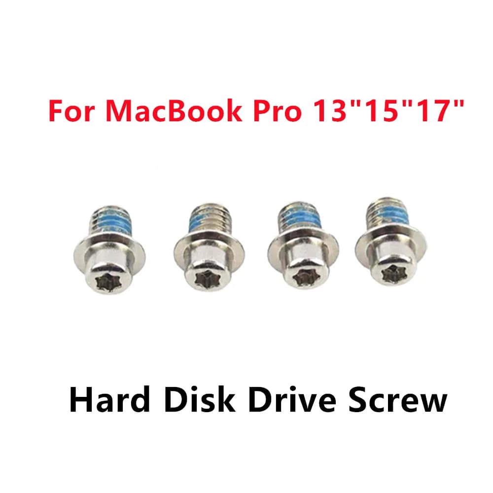 4PCS SSD HDD Torx T6 Montaggio Disco Rigido Vite Per MacBook Pro A1342 13 "A1278 15" A1286 17 "A1297