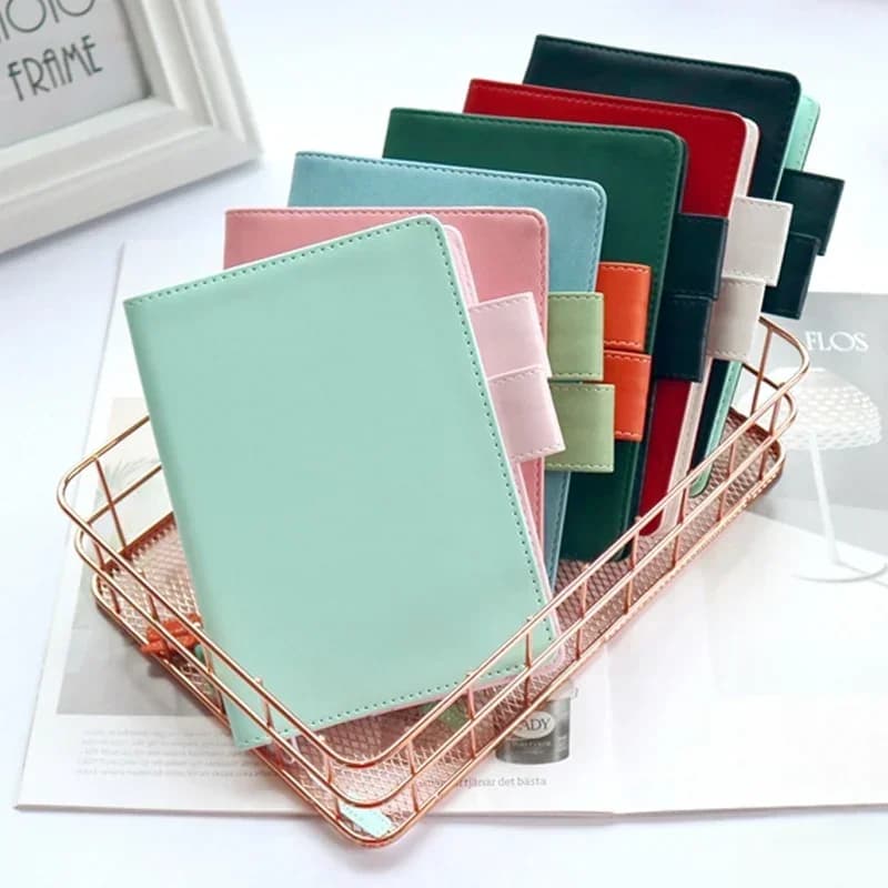Cancelleria giapponese e coreana A5 A6 Planner Book Hobo Cover Custodia per notebook in pelle PU Shell Diario per studenti Cancelleria scolastica