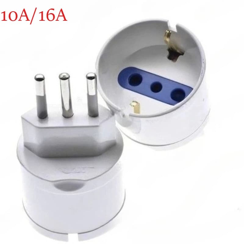 European Euro Eu Plug To Italy Standard Power Plug Adapter Socket 10A/16A Travel Converter AC 110~250V