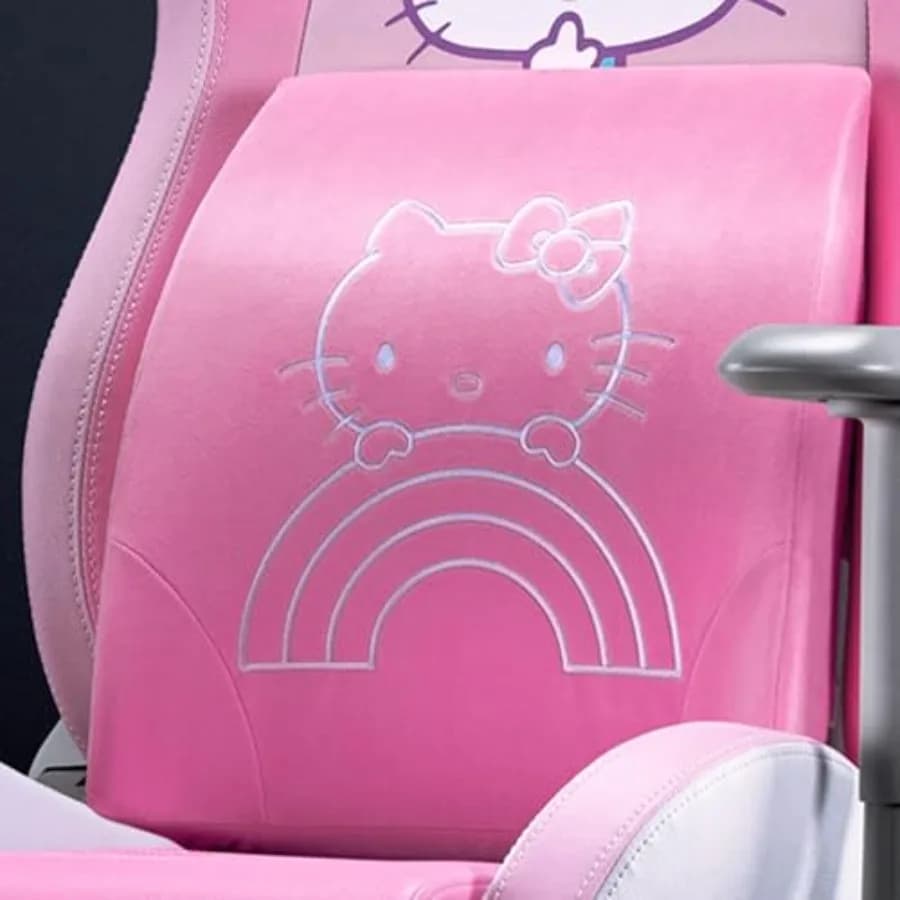 Cuscino Lombare Edizione Hello Kitty e Amici: Supporto Lombare per Sedie da Gaming - Curva Lombare Completamente Sagomata - Memory Foam