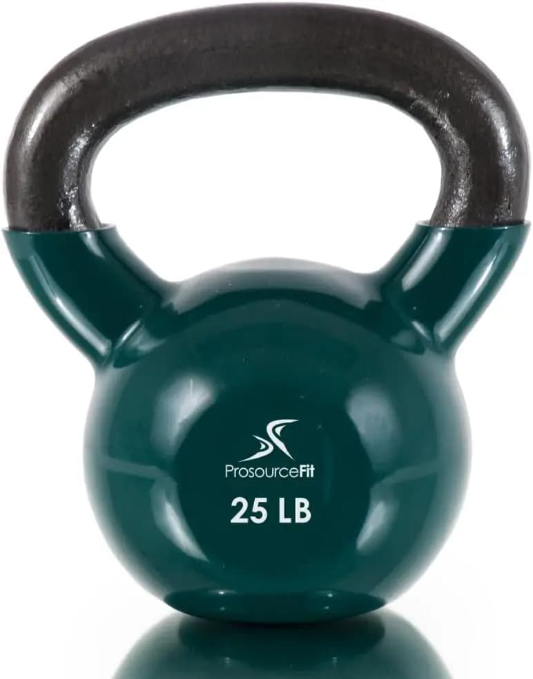 Kettlebells in cast iron covered in vinyl for fitness workouts throughout the body, durable and versatile