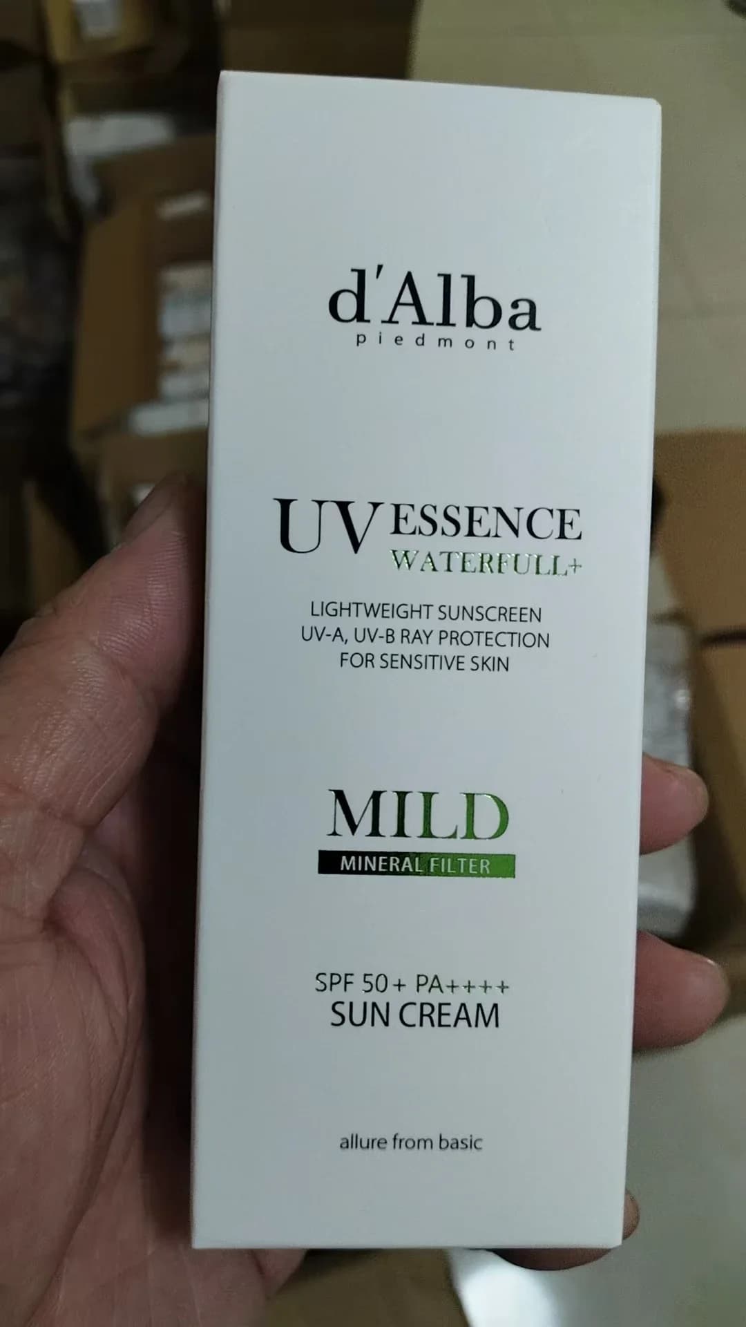 D'alba Delper Shai Cream Acqua vegana Idrata Isolamento schiarente naturale Cura della pelle leggera ad alta resistenza e delicata sulla pelle