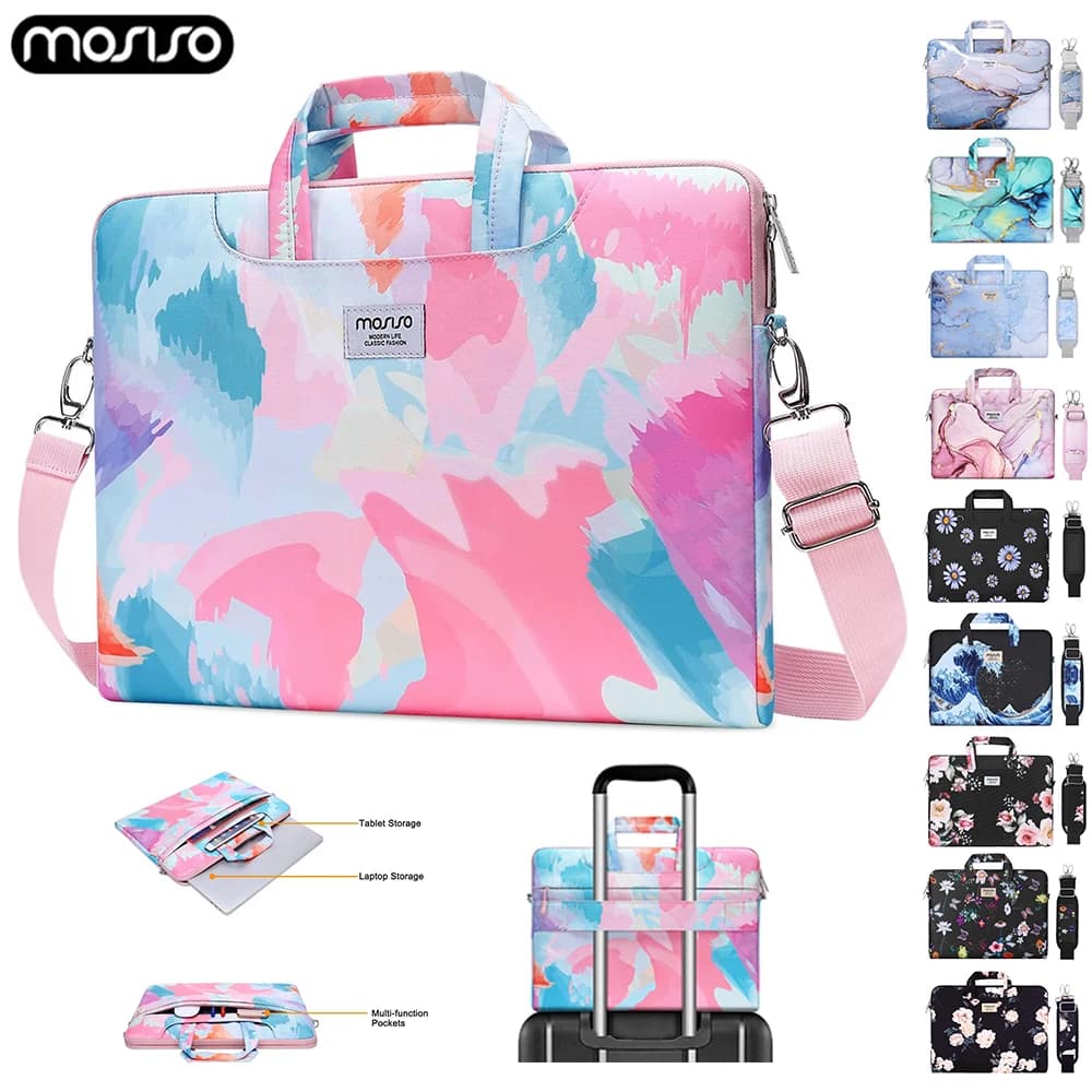 Borsa per laptop Borsa a tracolla Borsa a tracolla per 13.3 14 15 15.6 17 pollici MacBook Air Pro HP Lenovo Asus Dell Valigetta per notebook