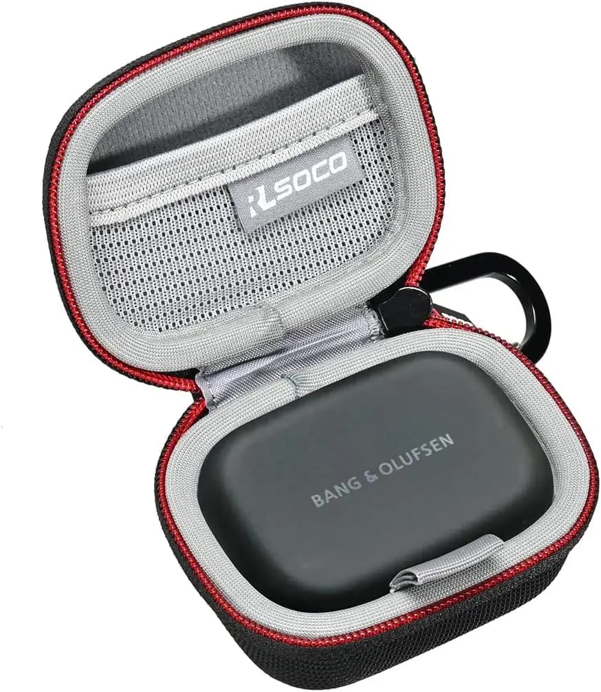 Custodia Rigida per Auricolari Wireless Beoplay EX/Eleven, Borsa Antiurto Antipolvere Resistente all'Acqua con Gancio in Metallo