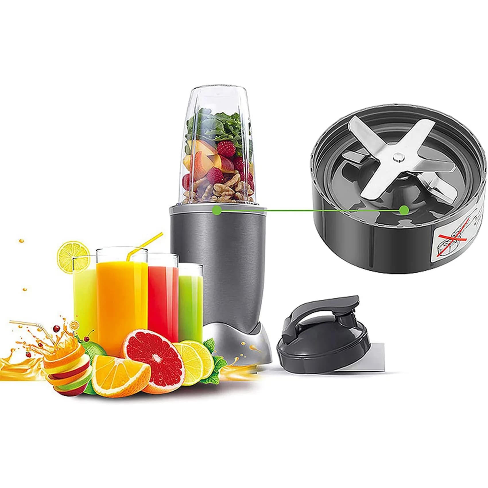 【NUOVISSIMO】3 lame di ricambio per frullatore Nutribullet 600W/900W, lama di ricambio per estrattore