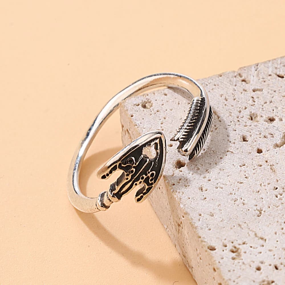 Anello Anime JOJOS Stand Arrow, Anello Aperto Unisex, Accessori per Cosplay, Oggetti di Scena, Regali per Collezionisti e Fan