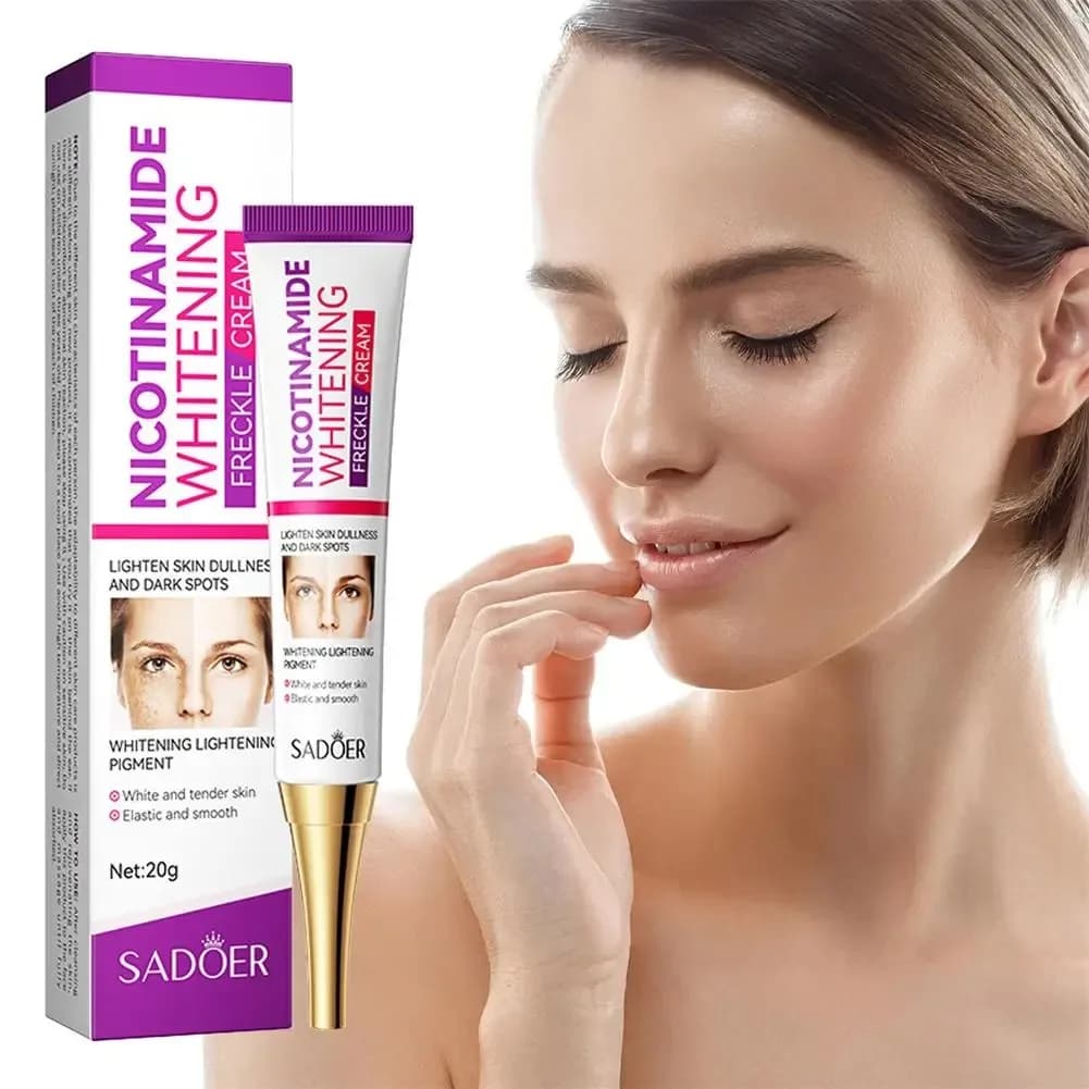 Crema viso sbiancante e rimuovi lentiggini Crema viso schiarente e idratante alla nicotinamide Dissolvenza macchie scure