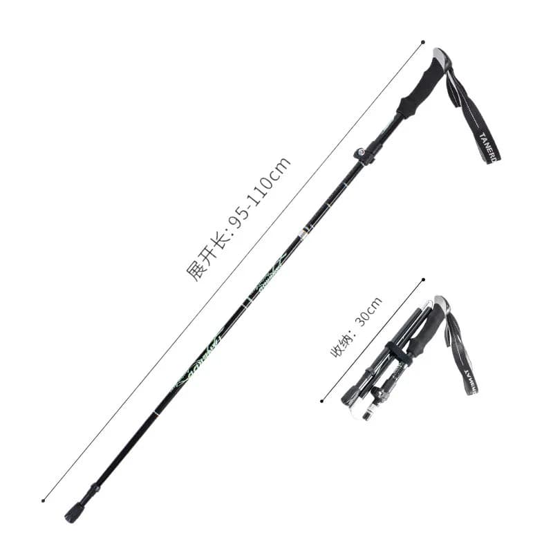 Trekking poles foldable ultralight trekking climbing crutches multi-functional non-slip outdoor equipment for men and