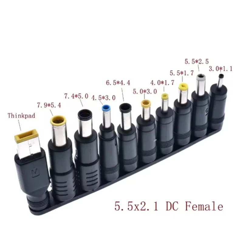Cavo USB C Tipo C a DC 5.5X2.1 MM Maschio da 65W 100W, Connettore Adattatore di Alimentazione AC DC per Laptop, Caricabatterie per Notebook (10 Pezzi)