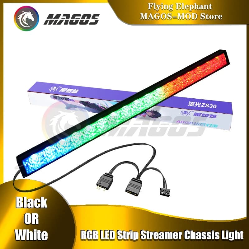 COOLMOON ARGB LED Strip Diamond Lighting 5V M/B 3PIN AURA Per DIY MOD Game Cabinet Decorazione 15mm * 12mm * 280mm