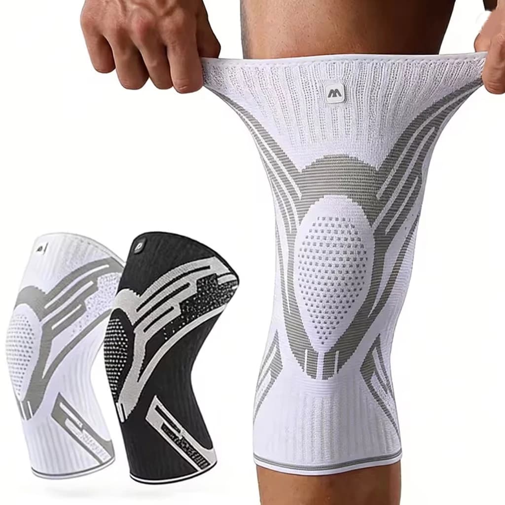 1/2pcs Compression Knee Sleeve, Non-Slip Elastic Knee Support Brace,Breathable Sports Knee Protector for Running,Gym,Basketball