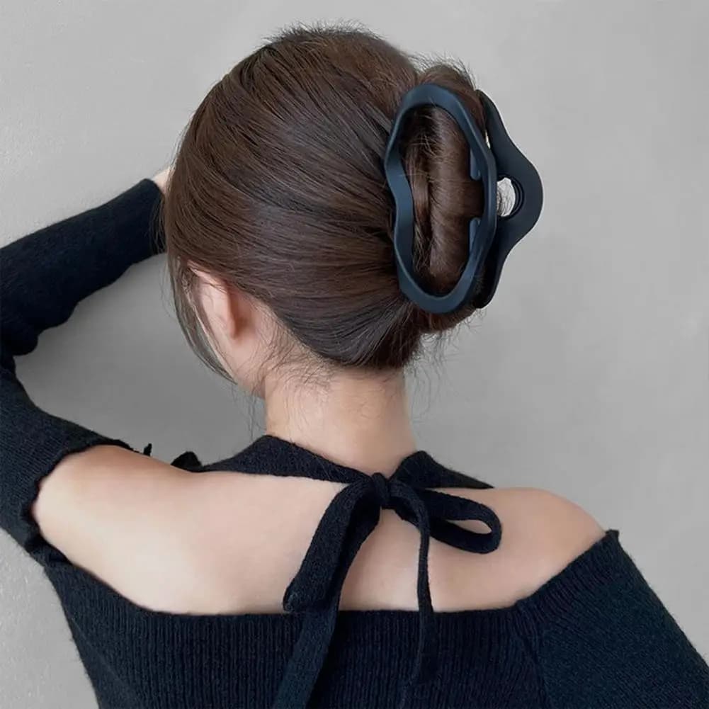 Hair Claw Charming Vintage Irregular Clouds Shape Hair Clip Anti-slip Shark Clip