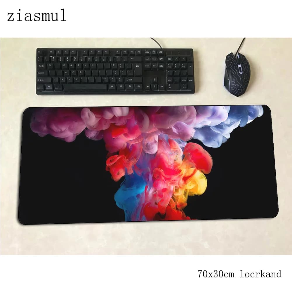 Tappetini rgb 700x300x3mm poggiapolsi tappetino per mouse da gioco grande tastiera mousepad anime notebook gamer accessori padmouse tappetino