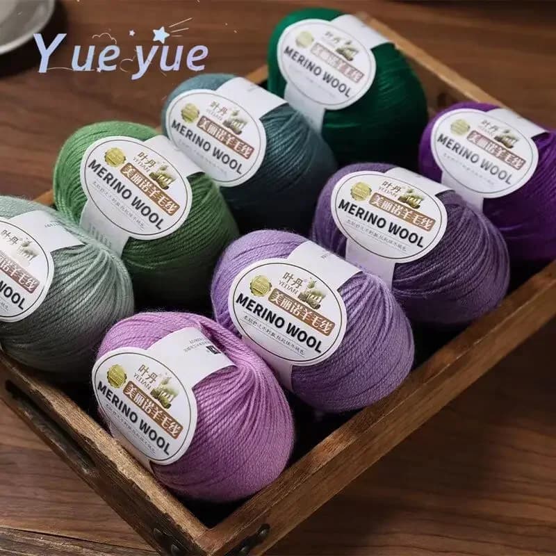 50g/1 pz morbido filato di lana merino anti-pilling ecologico 2mm per lavoro a mano lana maglione all'uncinetto sciarpa filo di lana