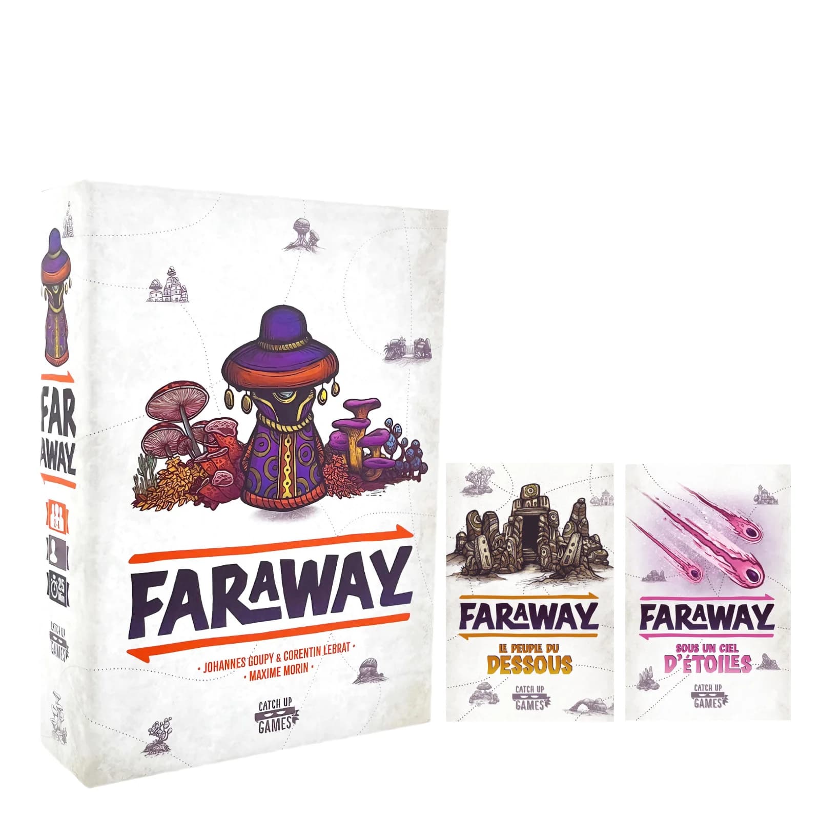 Gioco da Tavolo Faraway 2025 con Espansioni 1 e 2 – Divertente Gioco di Carte Strategico per Feste in Famiglia e Serate Giochi
