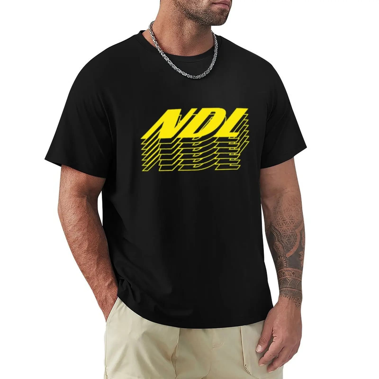NDL lovers Shirts and Hoodies Niko Defence League Meme - Large Print T-Shirt Festival Party Tee Top