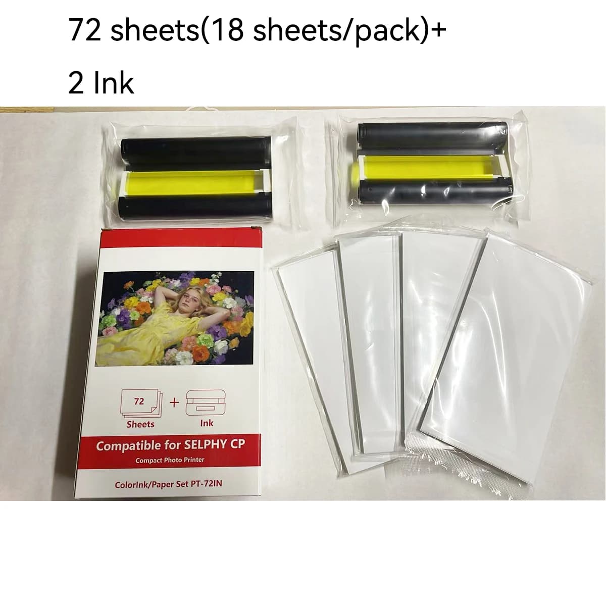 6 Inch Photo Paper And Ink Ribbon Set 100x149mm Compatible for Canon Selphy CP1500 CP1300 CP1200 CP1000 CP910 CP900 Sublimation