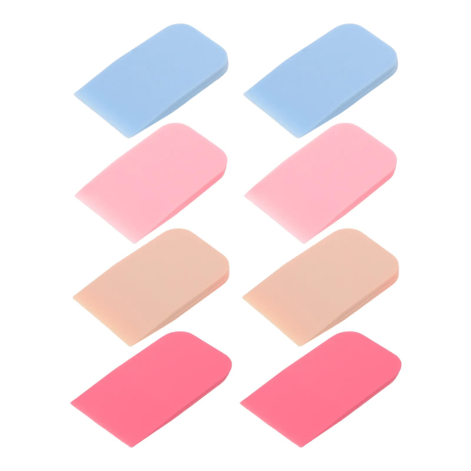 8Pcs Waterproof Silicone Foundation Brush Set Vibrant Colors Gentle for Sensitive Skin Multi-Functional Mask Applicator Facial