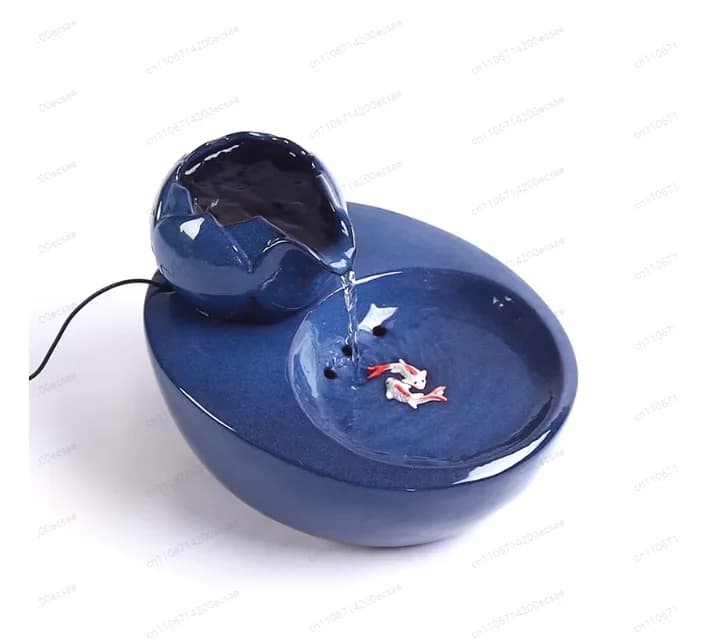 Fontanella Automatica per Cani e Gatti, Ciotola in Ceramica, Distributore d'Acqua Elettrico, Accessori per l'Alimentazione degli Animali Domestici