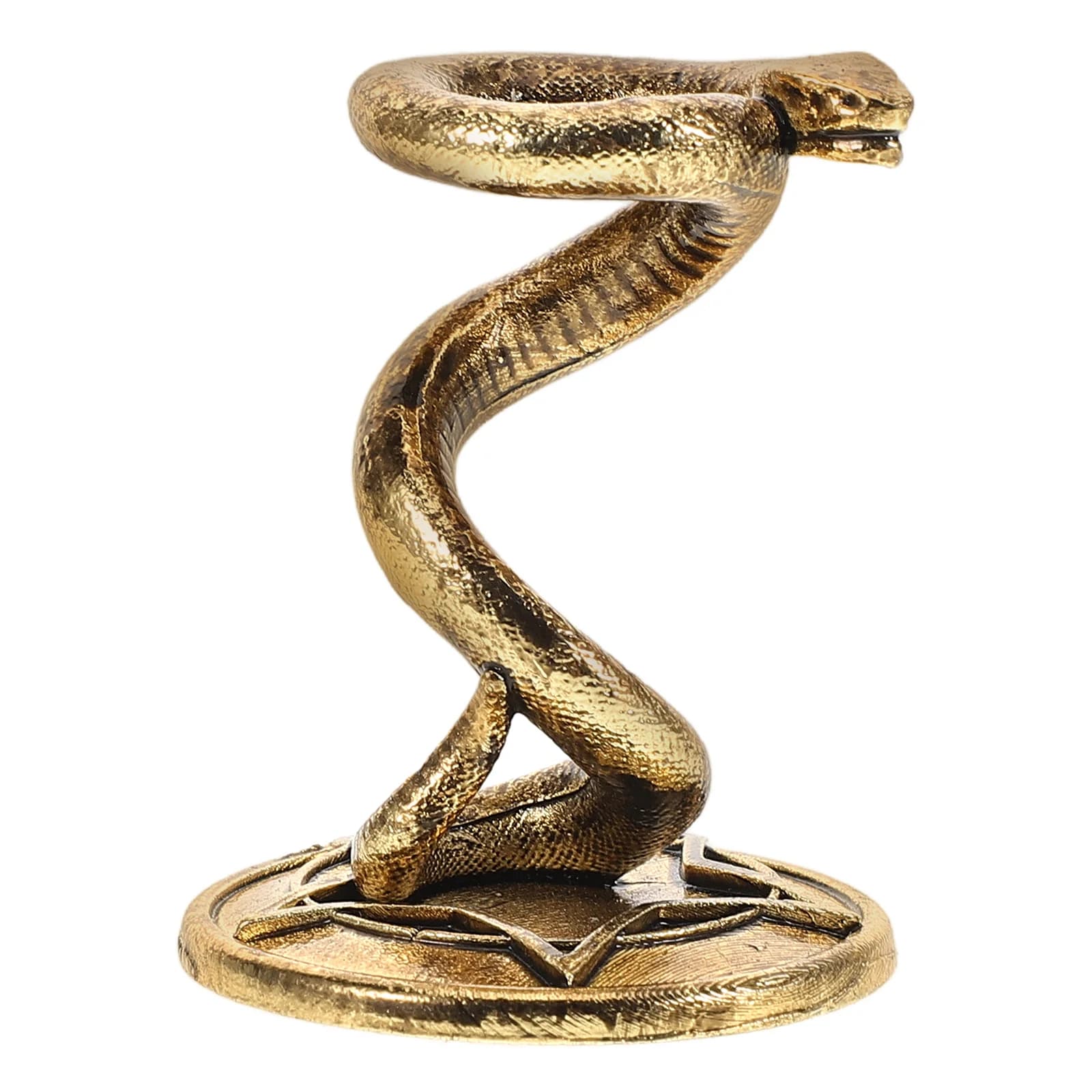 Supporto per esposizione con sfera di cristallo Supporto per sfera da osservazione a serpentina Base per sfera di vetro Supporto per sfere in metallo Design a serpente Decorazioni per l'home office