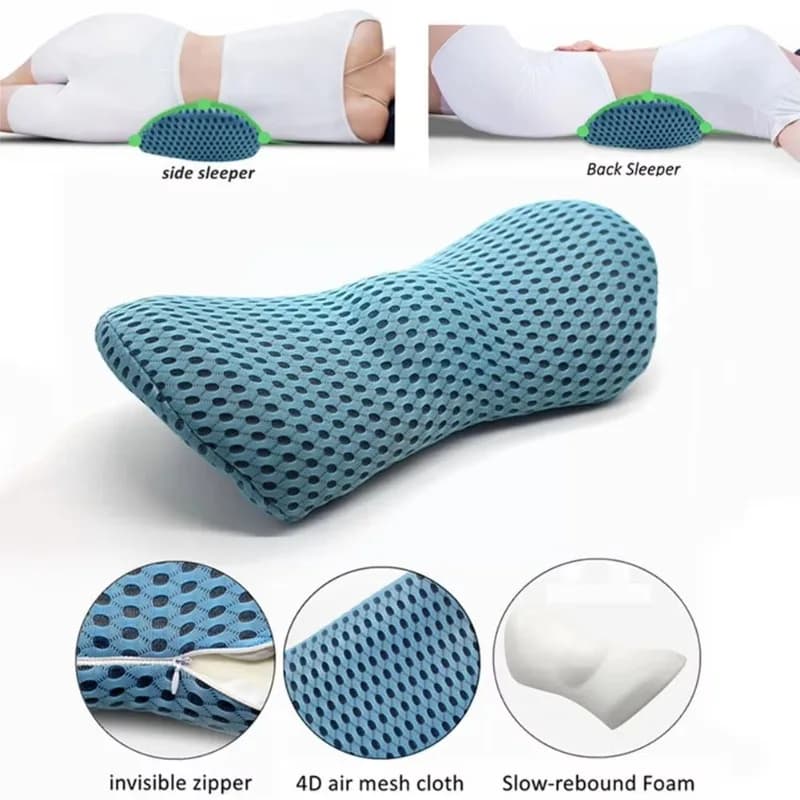 Cuscino in Memory Foam Traspirante, Accessori per Interni, Cuscino per Dormire, Cuscino Lombare per Auto, Supporto Lombare, Cuscino per Sedile Auto