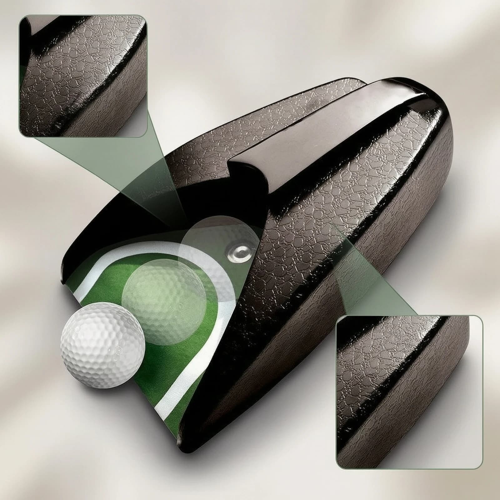 Automatic Golf Ball Returner Compact Golf Ball Returner Automatic Putting Machine Battery-Powered Putting Unit Easy to Use