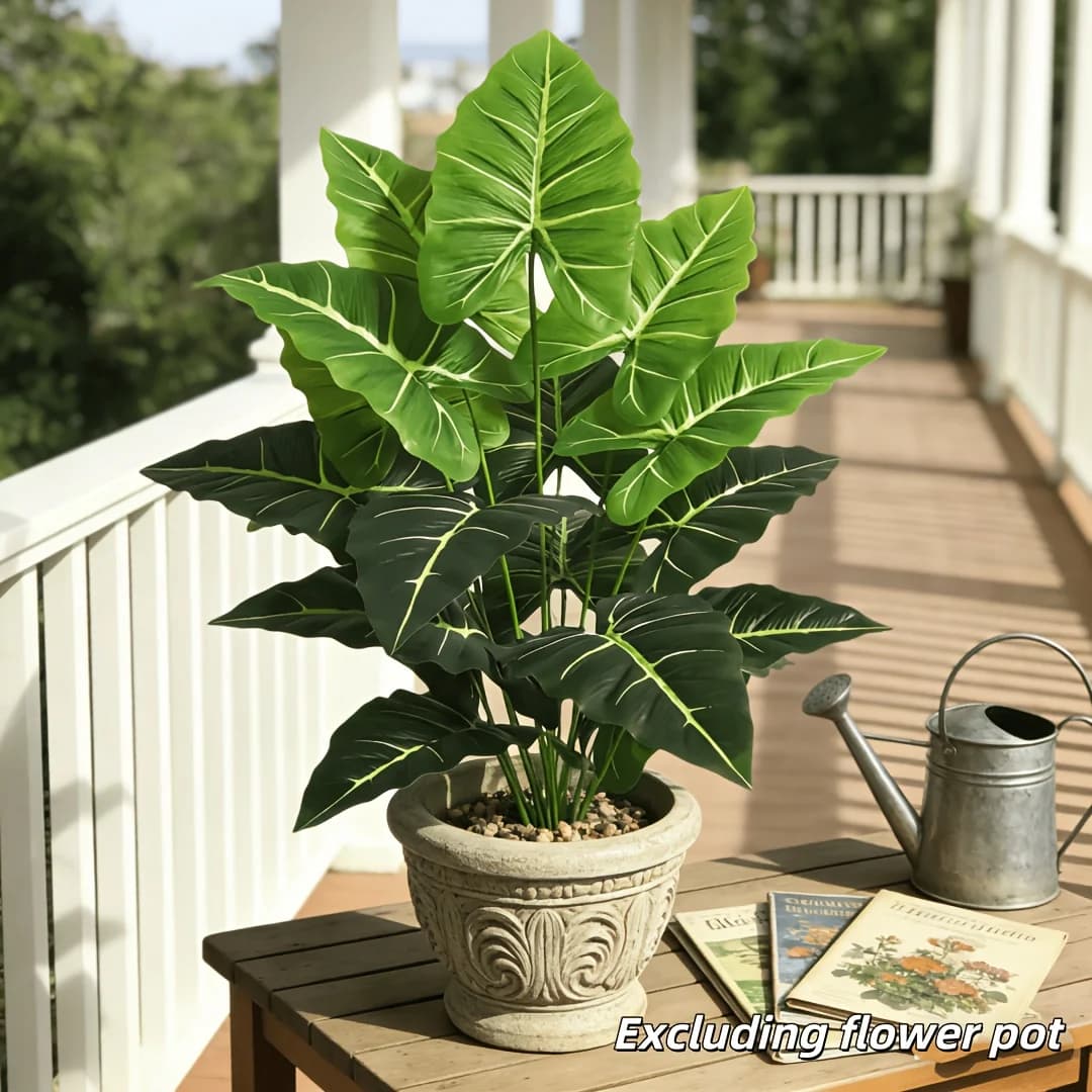 1 Pezzo di Foglie Artificiali di Calla Lily Senza Vaso, Bassa Manutenzione per Giardino, Portico, Decorazioni Primaverili, Pasquali e per la Festa della Mamma