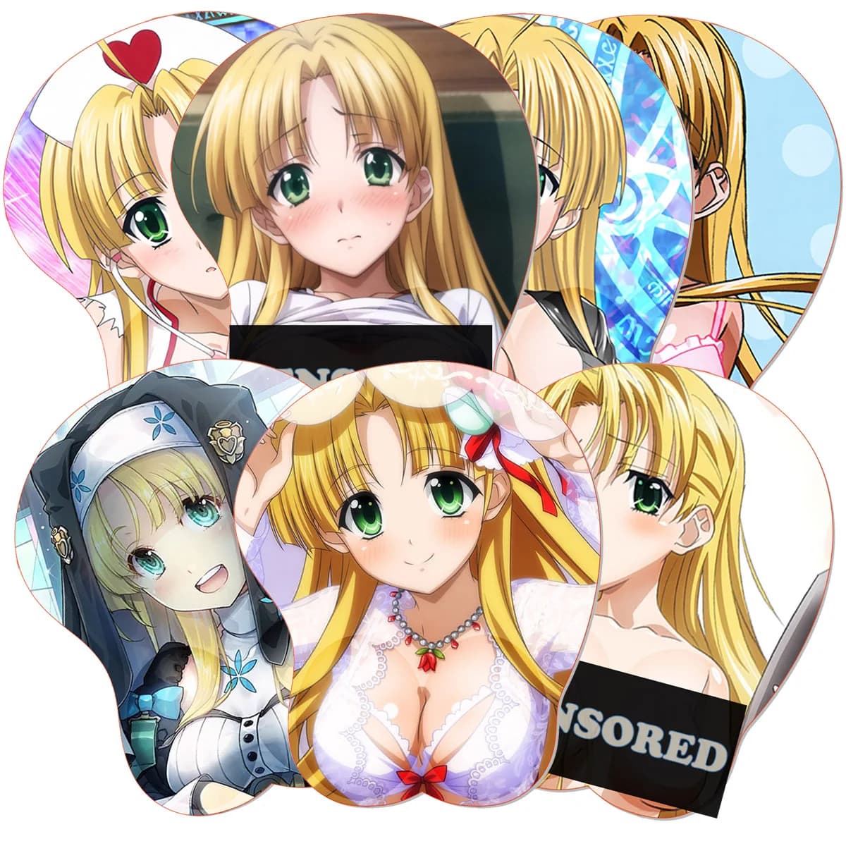 Tappetino per mouse 3D OPPAI sexy Mount Lady High School DxD H_Hero Tappetino per mouse Anime Asia Argento Boob poggiapolsi Tappetino per mouse Tappetino per mouse da gioco