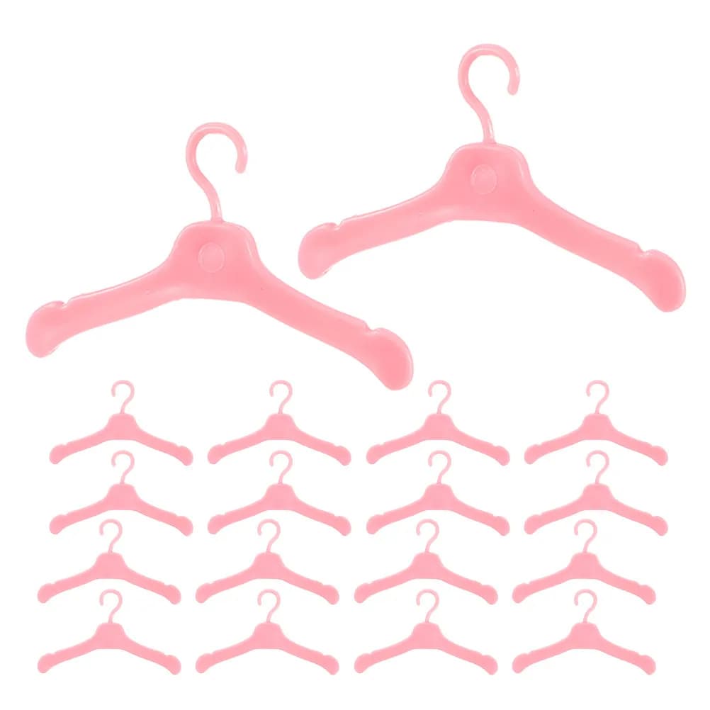 60Pcs Miniature Clothes Hangers Multi-Functional Space Saving Wardrobe Skirt Dress Outfit Holders Clothes Rack