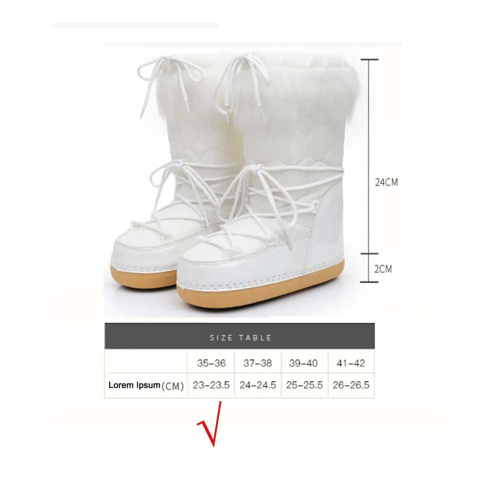 Waterproof Winter Boots for Women Warm Lined Faux Fur Snow Boots Non Slip Rubber Sole Comfortable Hiking Trail Shoes Flat Heel