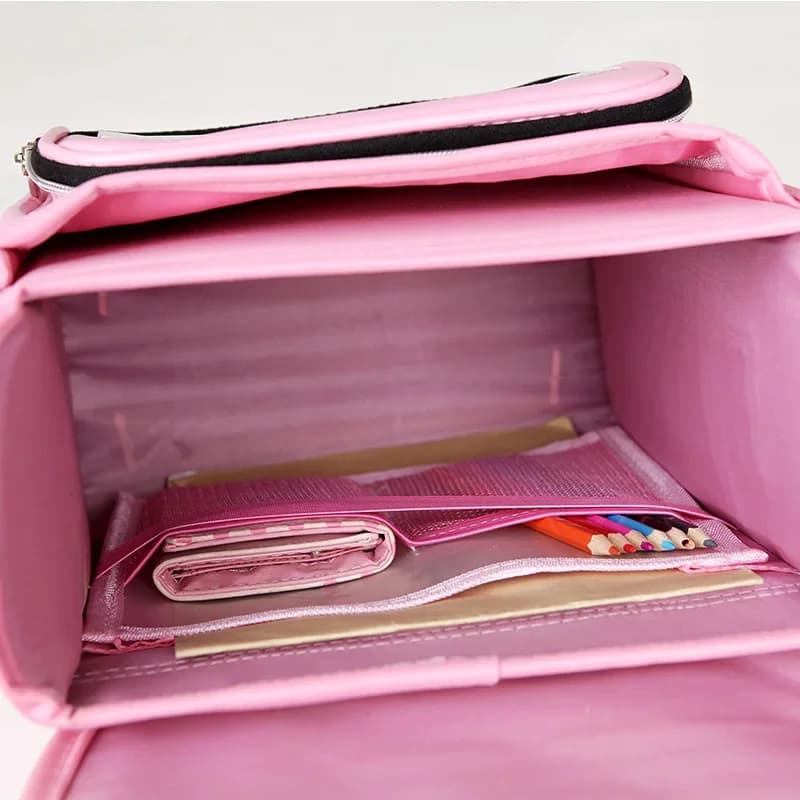 Zaini Scolastici per Bambini e Bambine, Zaini in PU con Stampa, Impermeabili, per Scuola Primaria, Mochilas