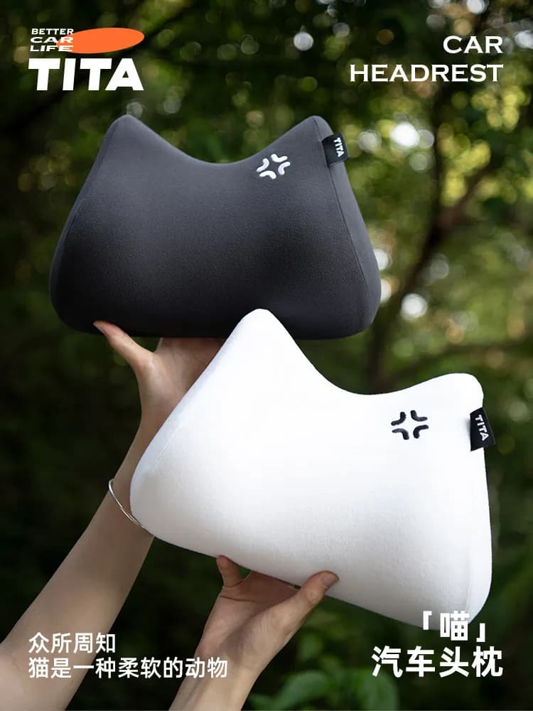 Poggiatesta per Auto TITA per Tesla Model Y/3, Cuscino Ergonomico per Supporto Collo e Vita, Comfort di Guida Migliorato