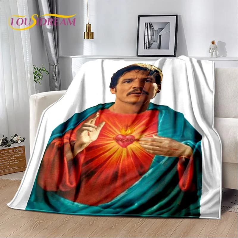 Pedro Pascal Coperta stile 29 con stampa divertente, morbida coperta per la casa, camera da letto, divano letto, picnic, viaggi, ufficio, regali per bambini