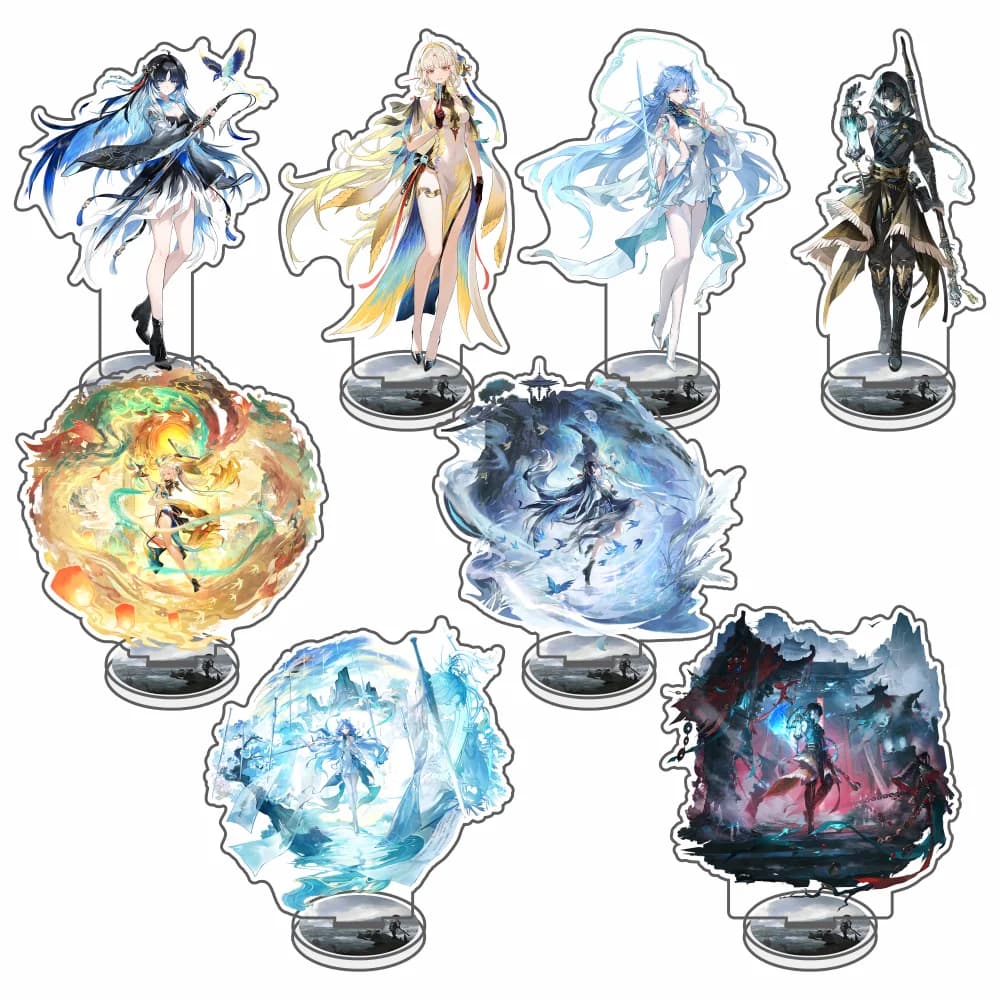 Game Wuthering Waves Keychains Pendant Car Acrylic Stand Lucilla LUCY REBECCA HIYUKI DENIA Fans Gifts cosplay Accessories